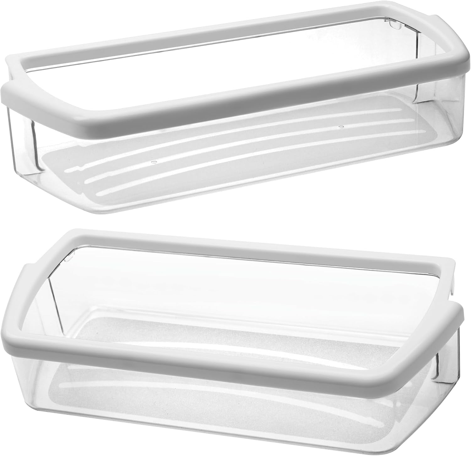 [2 PACK]W10321304 Refrigerator Door Shelf Replacement Compatible with Whirlpool Fridge Door Bin WRS325FDAM01, WRS325FDAM02, WRS325FDAM04, ED5FVGXWS07 - Replace WPW10321304,AP6019471, 2179574, 2179575
