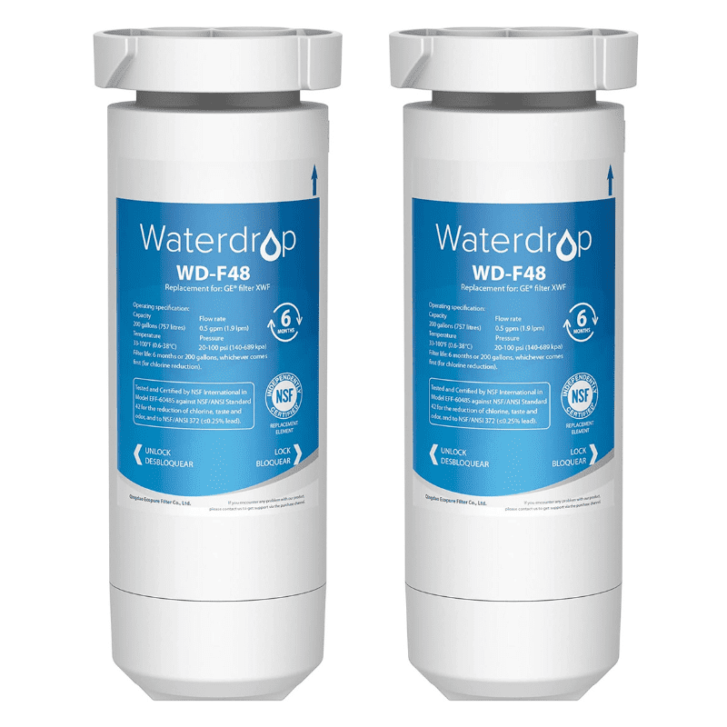 Waterdrop XWF Water Filter, Replacement for GE® XWF (WR17X30702) NSF 42