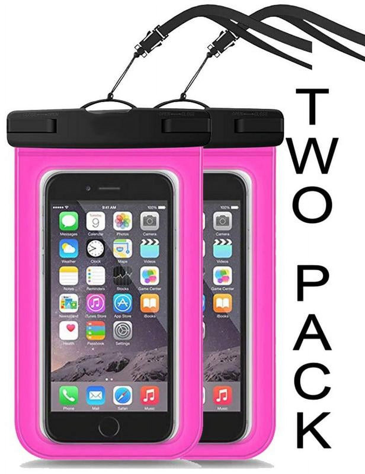 2 PACK Waterproof Phone Pouch, Large Phone Waterproof Case Underwater Dry Bag for ALL iPhones