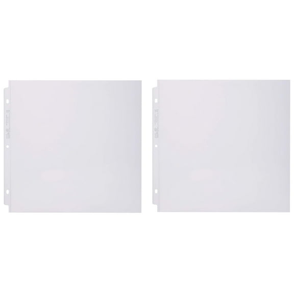 2-PACK - We R Memory Keepers 12" x 12" - 3-Ring Album Page Protectors 10/PK (total 20)