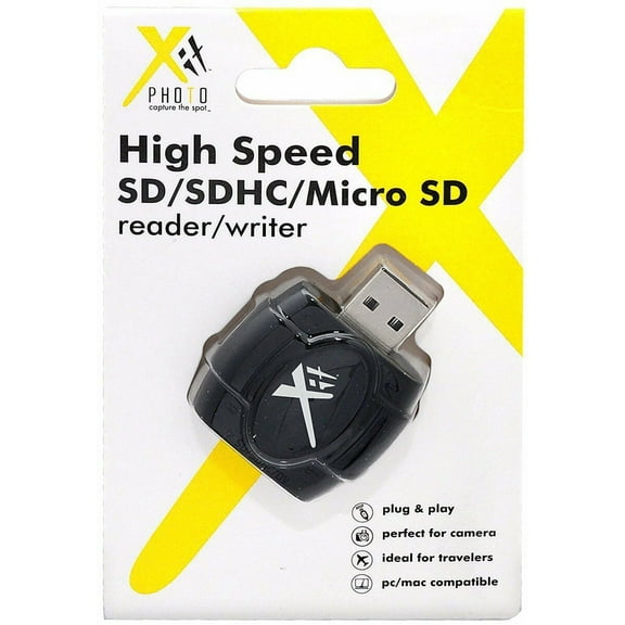 2 PACK XIT SD, SDHC, MicroSD USB High Speed Memory Card Reader
