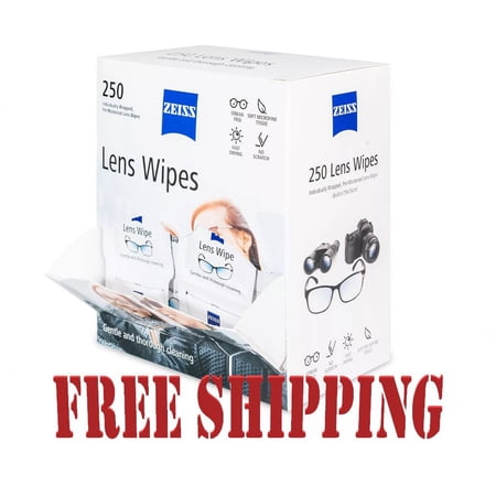 2 PACK | Zeiss Pre-Moistened Lens Cleaning Wipes, 220 Count