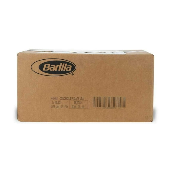2 PACKS : Barilla Large Conchiglie Rigati Pasta Shell, 10 Pound -- 2 per case.