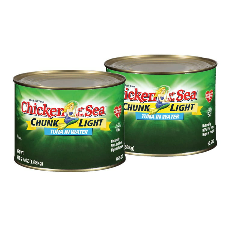 6 PACKS : Chicken of the Sea Chunk Light Tuna in Water, Food Service Pack,  66.5 oz. 