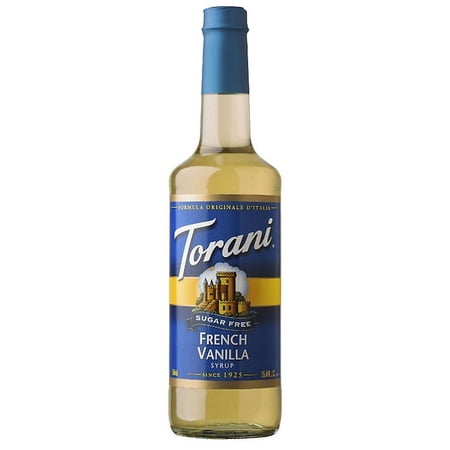(2 PACKS) French Vanilla Syrup Sugar-Free (750 mL) Each By Torani
