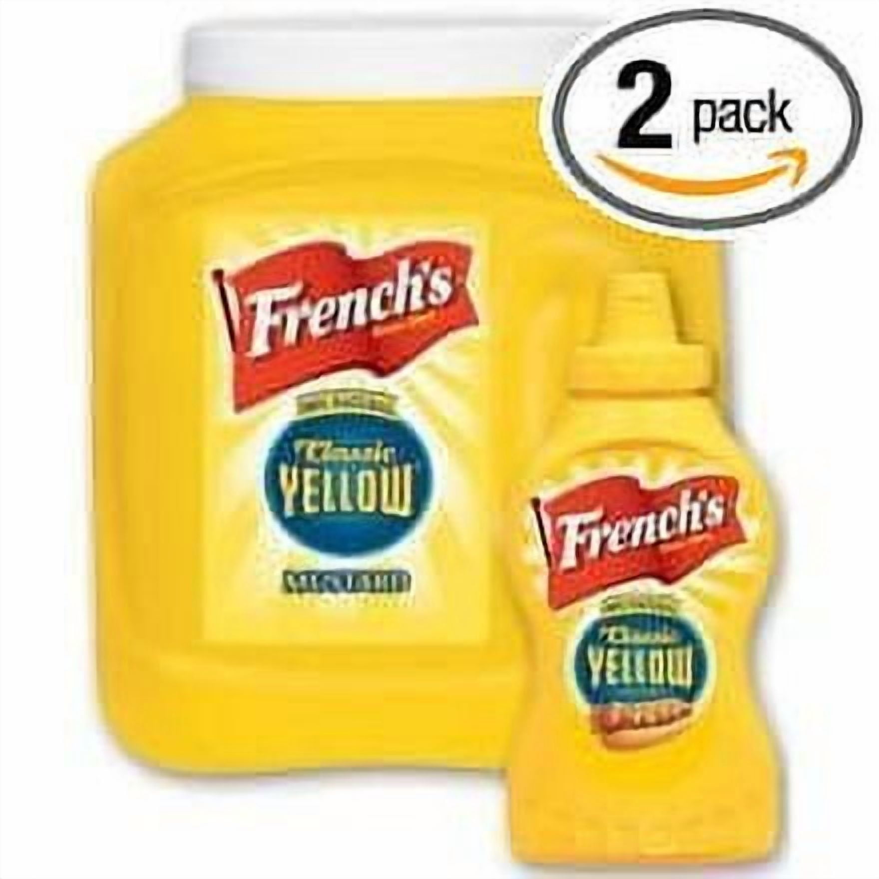2 PACKS : Frenchs Classic Yellow Mustard Dispensing Pounch with Fitment, 1.5 Gallon -- 2 per case.