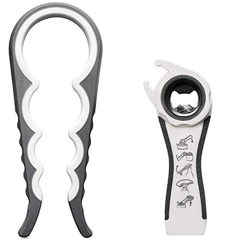 2 PACKS Jar Opener 5in1 Bottle Opener Can, Soda, and Jar Openers