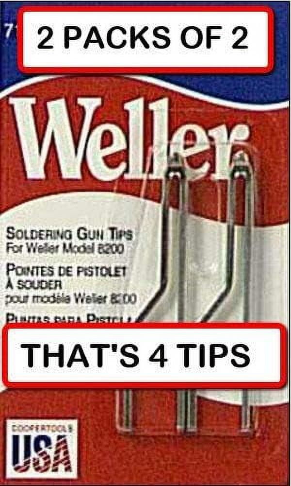 (2 PACKS OF 2 = 4 TIPS) WELLER 7135W Solder Tip for 8200 and 9200