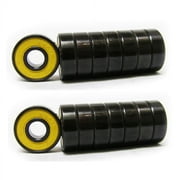 2 PACKS OF 8 Skateboard SKATE BEARINGS Abec 7 608 16pcs