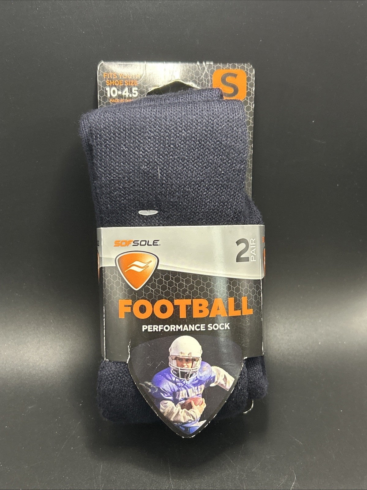 Chaussettes Baseball Sof Sole Strirup – Blanc/bleu Royal, Taille 5-9.5, Montantes