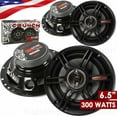 thumbnail image 1 of 2 PAIRS - CRUNCH CS653 6.5" 3-WAY 300 WATTS FULL RANGE SPEAKERS 6-1/2" CAR AUDIO Bundle, 1 of 3