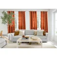 thumbnail image 1 of Gorgeous Home Linen 2-Panels Mira Solid Semi Sheer Window Curtain Faux Silk Bronze Grommets 55in. x 63in Each Piece, 1 of 1
