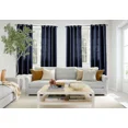 thumbnail image 1 of Gorgeous Home Linen 2-Panels Mira Solid Semi Sheer Window Curtain Faux Silk Bronze Grommets 55in. x 63in Each Piece, 1 of 1