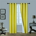thumbnail image 1 of 2 PANELS SILK BLACKOUT THERMAL GROMMET FOAM LINED WINDOW CURTAIN DRAPE BLA#, 1 of 3