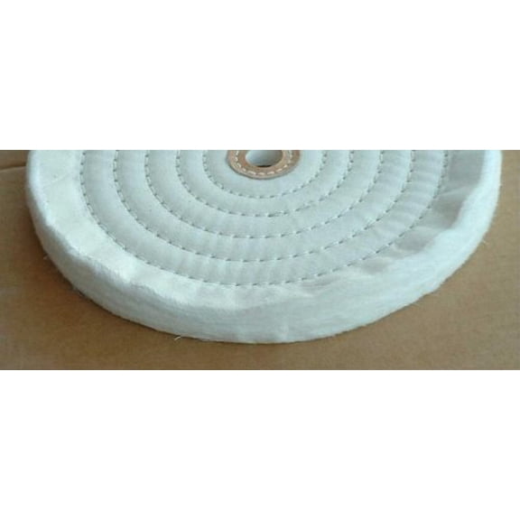 2 PC 8" X 5/8" Ply Soft Cotton Bench Grinder Buffing Wheels (8BUFF088(2pc)