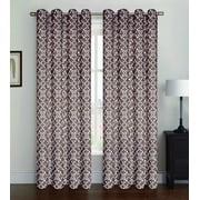 2 PC ALEX WINDOW PANEL 38x84 [Chocolate]
