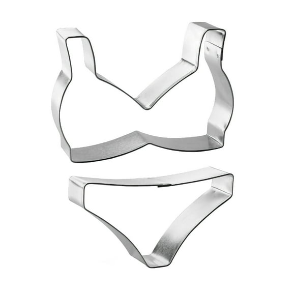 2 PC Bikini Swim Suit Cookie Cutters O1085 - The Cookie Cutter Shop - Tin Plated Steel Cookie Cutter