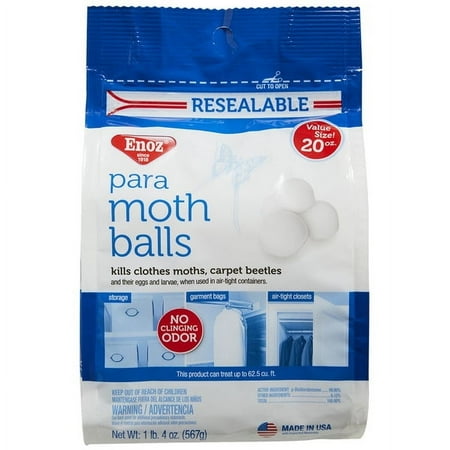 2 pc Enoz Para Moth Balls Solid For Moths 20 oz