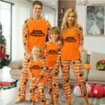 thumbnail image 1 of 2 PC Family Pajamas Matching Sets Happy Halloween Letters Halloween Costumes Loungewear Pjs Family Sets Casual Printed Long Sleeve Tops for Men with Bottom Outfits Homewear qILAKOG Size L, 1 of 7