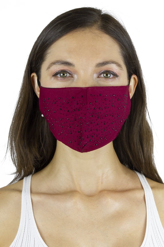 2 PC GALAXY/BK SOLID FACE MASK