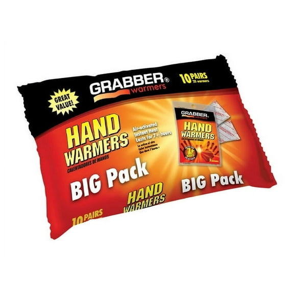 2 PC Grabber Warmers Hand Warmer 10 pk