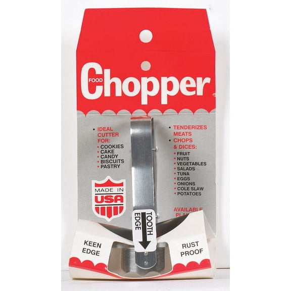 2 PC Harold's Kitchen 3 oz Silver Stainless Steel Food Chopper