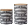 thumbnail image 1 of 2-PC Large Aztec Design Canister Set, 1 of 1