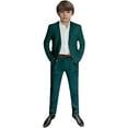 thumbnail image 1 of 2 PC Linen Boys Tuxedos Suit for Wedding Two Buttons Jacket Pants Set Boys Formal Suit Boys Party Suit, 1 of 7