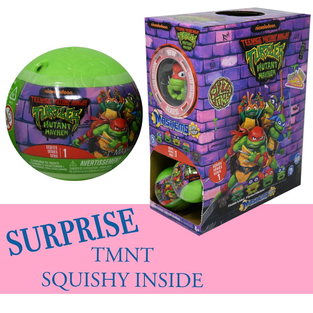 2 PC Mash'ems TMNT NINJA TURTLES Capsule in PDQ- SHIP 2 PC