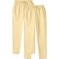 thumbnail image 1 of 2 PC Men's Casual Pants Regular Fit Elastic Waist Drawstring Twill Pants Straight Leg Pants Fashion Elastic Waist Solid Color Casual Sweat Length Pants, 1 of 5