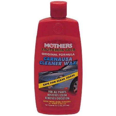 2 PC Mothers California Gold Carnauba Cleaner Wax 16 oz