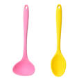 thumbnail image 1 of 2 PC Silicone Cooking Baking Kitchen Utensil Set for Nonstick Cookware, Heat-Resistant & HealthySoup spoon + dense spoon, 1 of 5