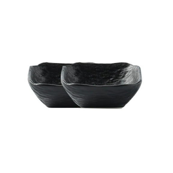 2 PC Stone Texture Square Sauce Dish Western Restaurant Dip Small Bowl Ceramic Restaurant Dip Flavor Dish