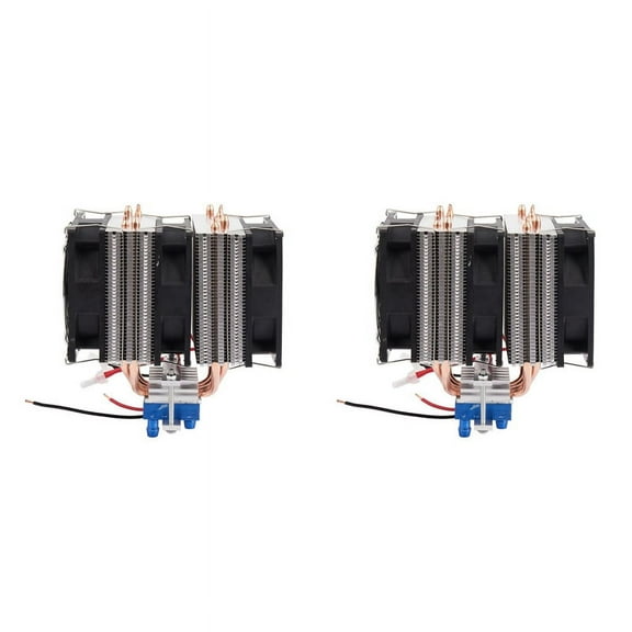 2 PC Thermoelectric Cooler Semiconductor Refrigeration Peltier Cooler Air Cooling Radiator Water Chiller Cooling System,2 x Thermoelectric Cooler,As shown