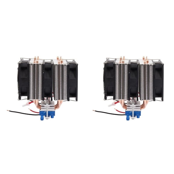 2 PC Thermoelectric Cooler Semiconductor Refrigeration Peltier Cooler Air Cooling Radiator Water Chiller Cooling System