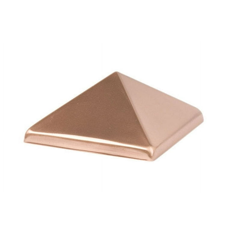 Waddell 4 in. H X 4 in. L Prefinished Brown Copper Post Cap Waddell 4 in. H X 4 in. L Prefinished Brown Copper Post Cap