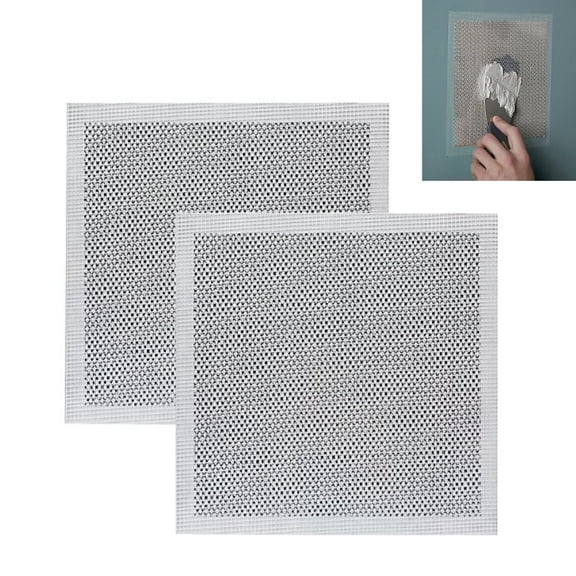 2 PC Wall Patch Fix Drywall Hole Repair Ceiling Plaster Damage Metal Mesh 4x4"