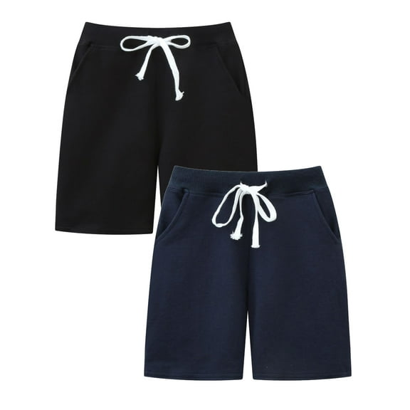 2 PCS 1-5T Toddler Baby Boys Girls Summer Casual Shorts Solid Sport Shorts Kids Cotton Athletic Pants