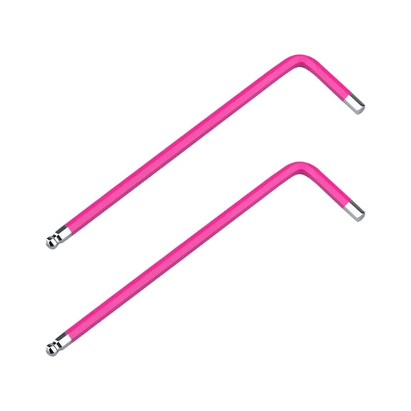 2 PCS 1.5mm Ball End Hex Key Allen Wrench,Internal Hexagonal Wrench, L Shaped Long Arm S2 Steel Repairing Tool,Grey