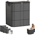 thumbnail image 1 of 2 PCS 140 L Large Capacity Storage Bags, Waterproof & Dustproof Foldable Closet Organizers, Heavy Duty Moving Bags with Handles & Zippers for Clothes, Comforters, Blankets, 1 of 7
