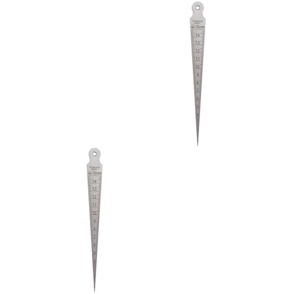 2 PCS 15mm Taper Gage Taper Gauge Glass Handrail Bracket Fryer Skimmer Welding Gauge