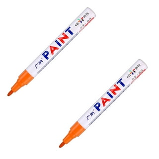 Baocc Touch up Paint Pen 1Pcs Waterproof Permanent Paint Marker Pen for Car  Tyre Tire Tread Rubber Metal 5Ml,Refillable Paint Brush Pens Coffee 