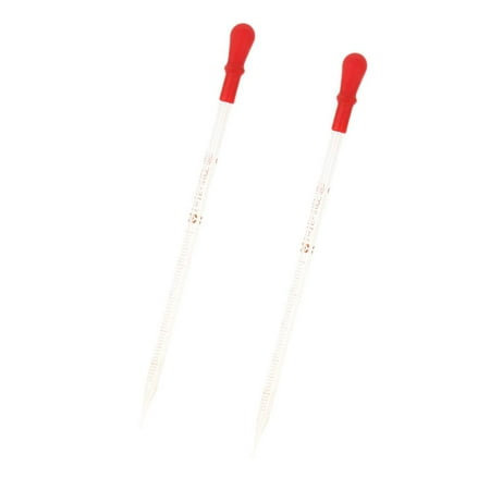 2 PCS 1ml Glass te Dropper Lab Dropping For Liquid Fluid Essential Oils