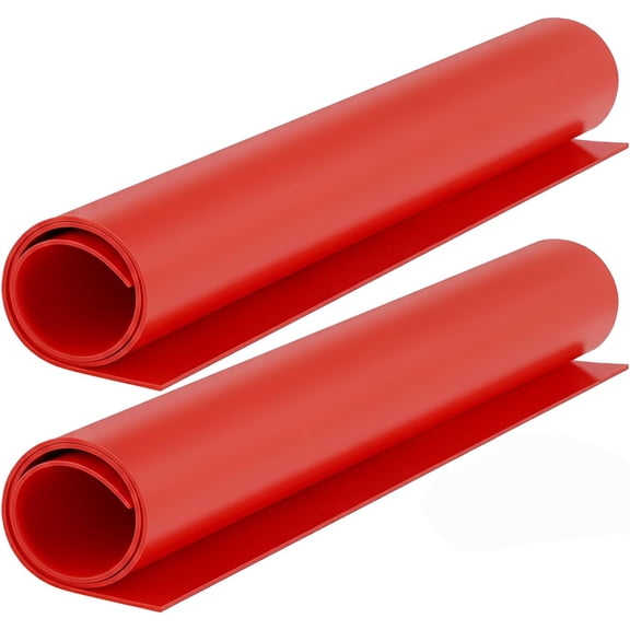 2 PCS 20" x 20" Insulated Rubber Mat 1000V Electrical Safety Mat High Voltage Insulation Pad, Non-Slip Red Rubber Mat for Electrical Work, Industrial & Workshop Use (2)