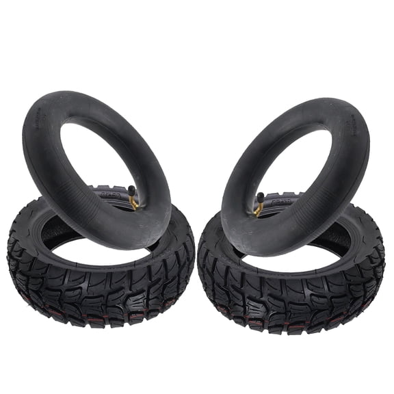 2 PCS 255x80 Rubber Outer Tire & Inner Tube For Nanrobot D4+ D5+ D6+/ Apollo Pro/Varla Eagle 1/Kugoo M4 Pro Electric Scooter, Anti-explosion 10 inch Tyre