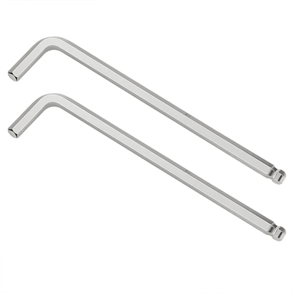 2 PCS 3/16" Ball End Hex Key Allen Wrench, SAE Internal Hexagonal, Wrench L Shaped Long Arm Repairing Tool, CR-V
