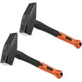 thumbnail image 1 of 2 PCS 3.3 Lb Cross Peen Hammer, Blacksmith Hammer with Shock Absorbing Fiberglass Handle, Cross Pein Hammers for Machinists, Engineers, Carpenters$$Tools & Hardware Other, 1 of 7