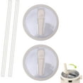 thumbnail image 1 of 2 PCS 30 Oz Replaceble Tumbler Flip Straw Lid for Stanley,Lid Replacement for Stanley Quencher,Lid Replacement for Stanleys,Spill Proof Splash Reusable Tumbler Cover (A), 1 of 7