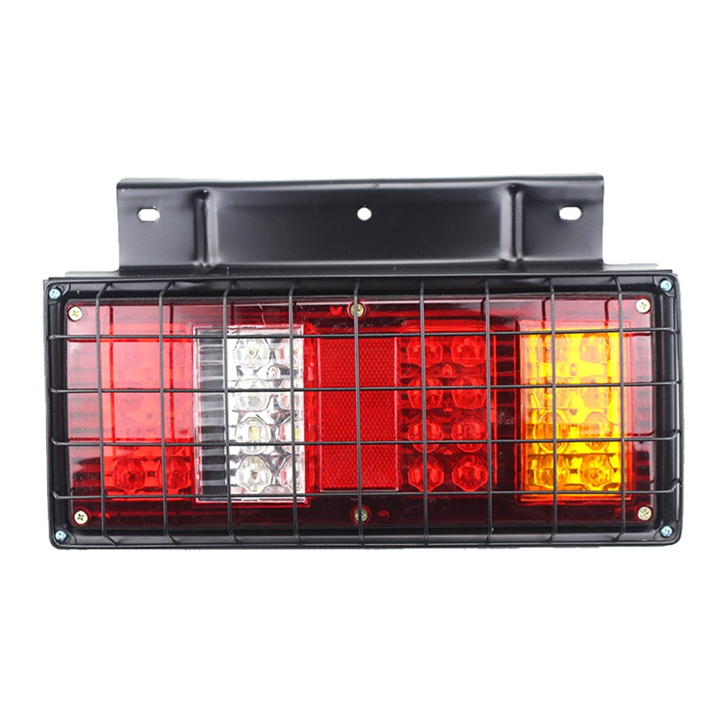 2 PCS 32LED 24V Multifunctional Tail Lights with Iron Net for Truck
