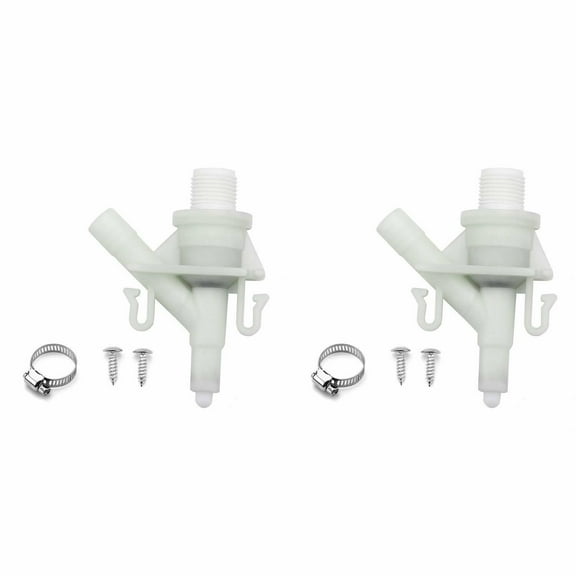2 PCS 385311641 Durable Plastic Water Valve Kit for 300 310 320 Series - for Sealand Marine Toilet Replacement
